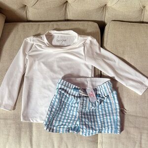 Cat & Jack White Swim Set